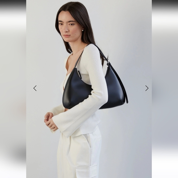 OAK + FORT Black Minimalist Shoulder Bag - Picture 1 of 6